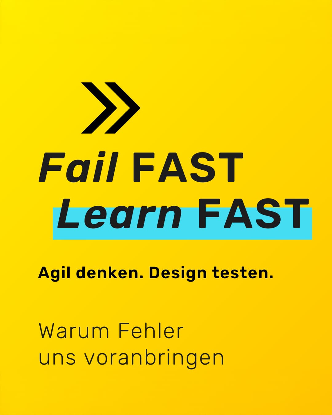 Fehler = Fortschritt? Absolut.